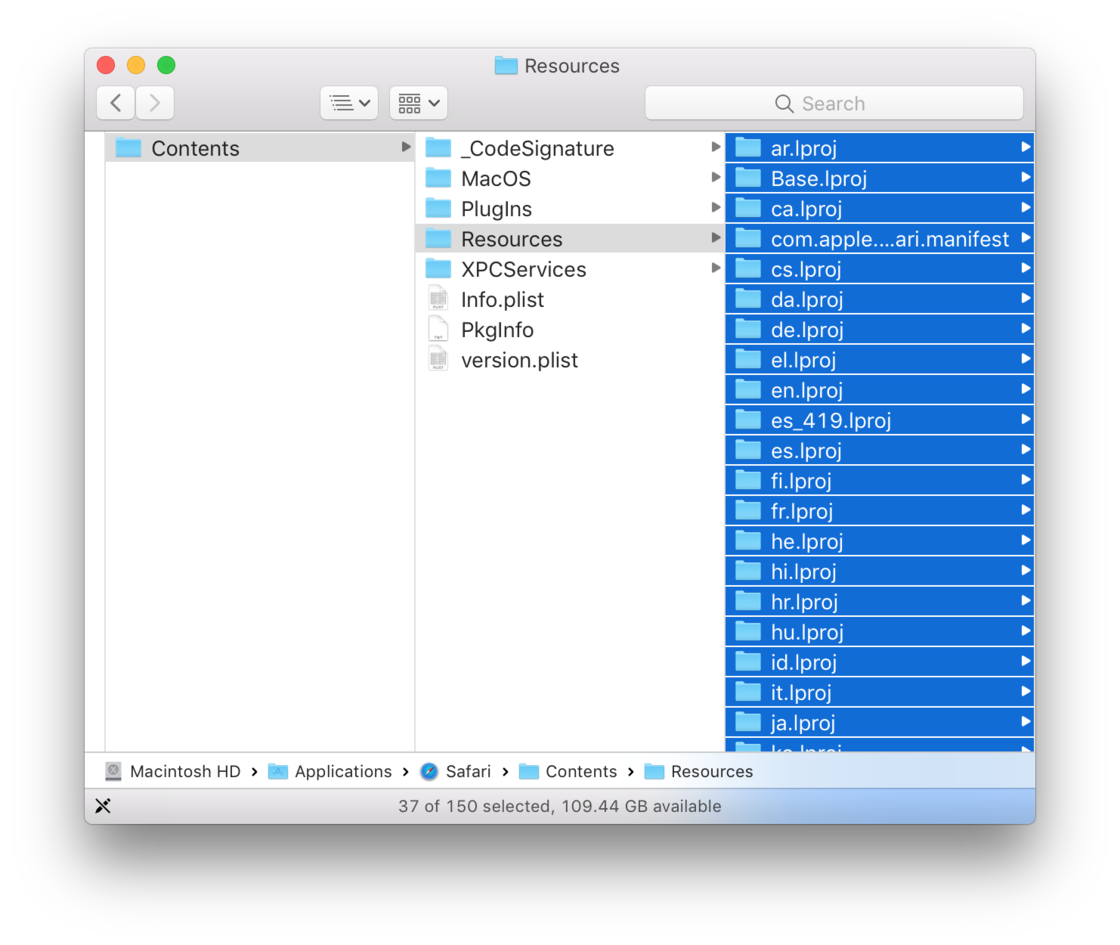 终端命令临时修改 macOS 应用界面语言方法 第1张